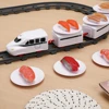 Sushi Train Set Rotating Table Food Train USB Charging Electric Train Toy Under Christmas Tree Train Track for Kids Boys Girls 3