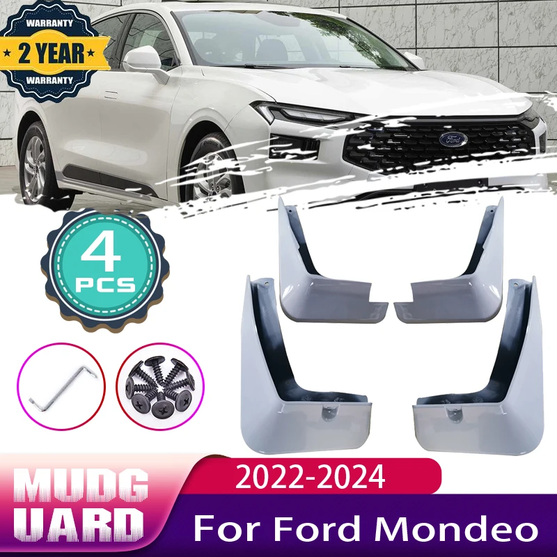 

Car MudFlaps Fender for Ford Mondeo Accessories Taurus MK5 2022 2023 2024 Mudguards Splash Guards Baking Paint Mud flaps Sticker