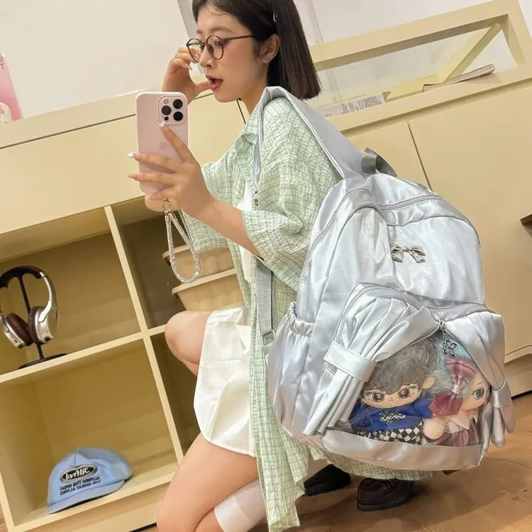 Japan Itabag Transparent Pvc Pocket Backpack School Bags For Girls Kawaii Casual Book Travel Rucksack 2024 New 2
