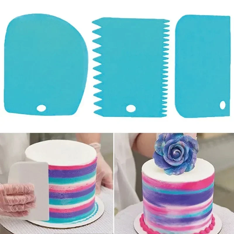Dessert Tools 3PCs/Set Cake Pasty Dough Cutter Slicer Baking Scraper Blade Spatula Cuisine cake spatula cake slicer cutter