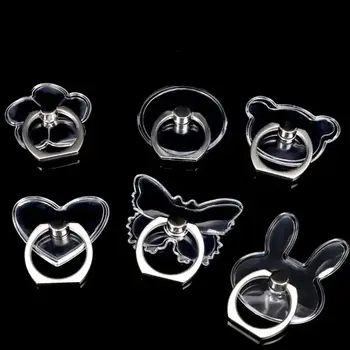 1/2pc. ​ Universal Mobile Phone Holder Stand Finger Ring Magnetic For cute Cell Smart Phone Transparent holder for iphone 12XS M