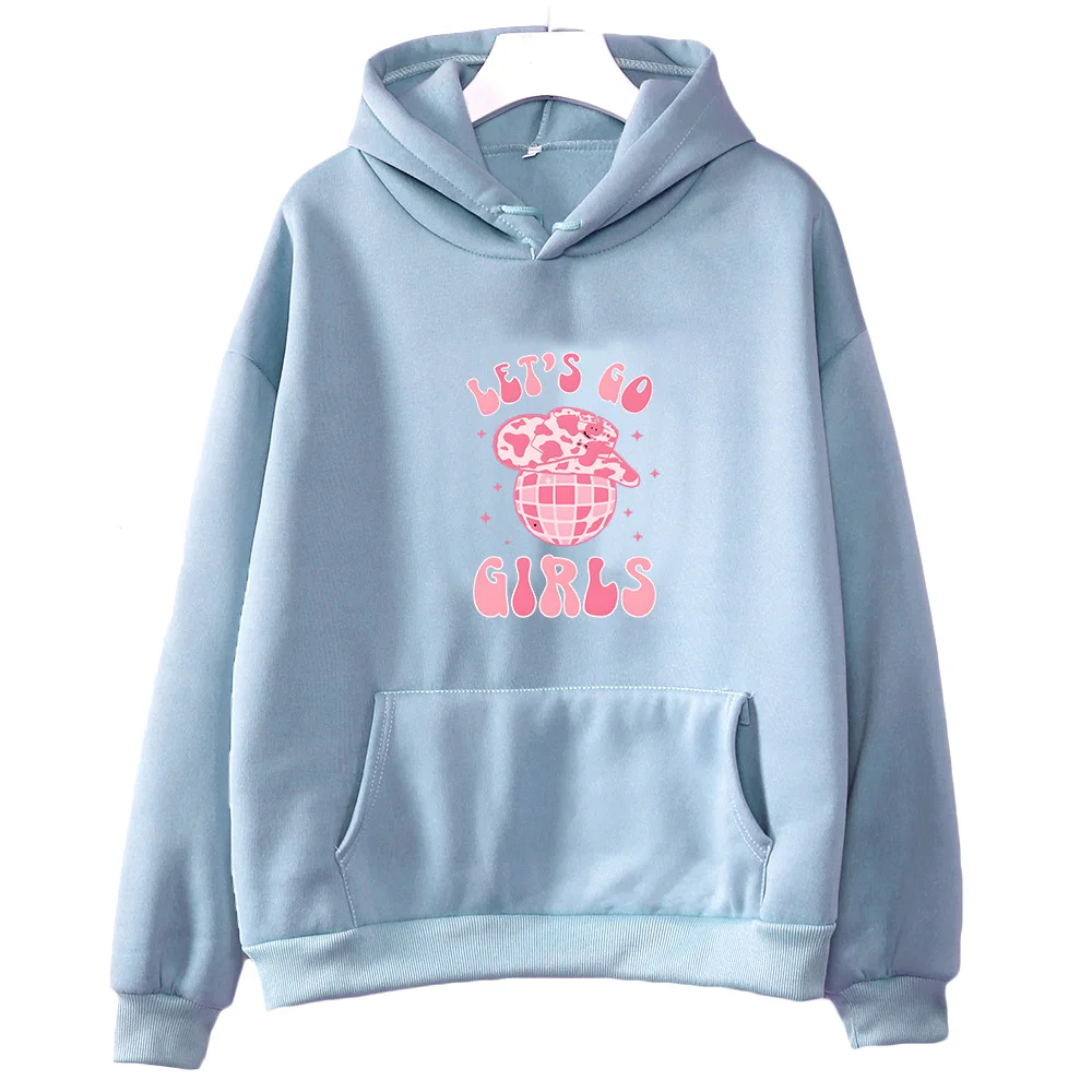 

Let's Go Girls Creative Graphic Hoodie Kawaii/cute Women Sweatshirts Brand Fashion Casual Clothes Long-sleeve Fleece Pullovers