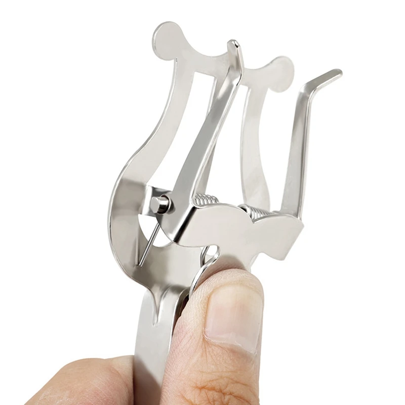 B48B-Brass Instrument Trumpet Music Stand Portable Marching Music Clip Trumpet Clip