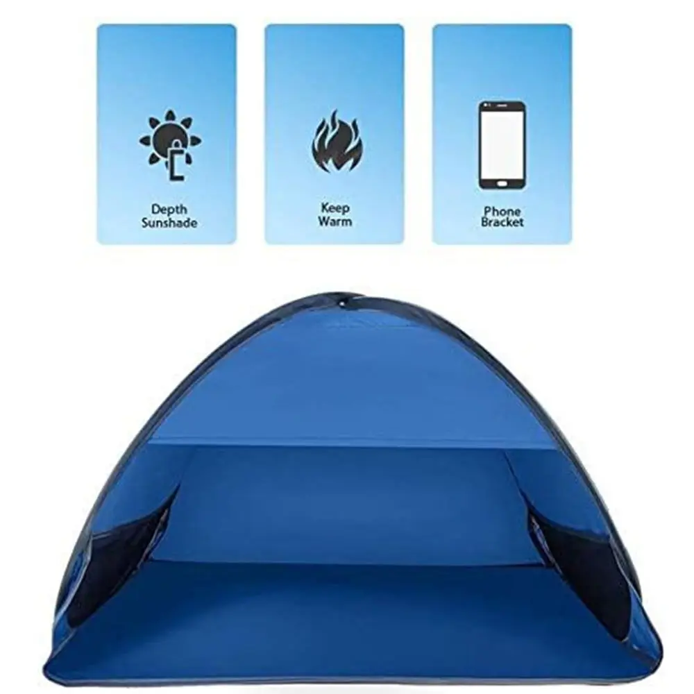 Portable Beach Tent UV Protection Waterproof Mini Head Pop Up Tent with Carry Bag Easy Setup Facial Sun Shade Canopy Picnic