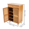 Retro 5 Tier Shoe Rack Classic Passageway Storage Cabinet with Drawer for Home Living Room Bedroom Chic Shore Hanger Tools 3