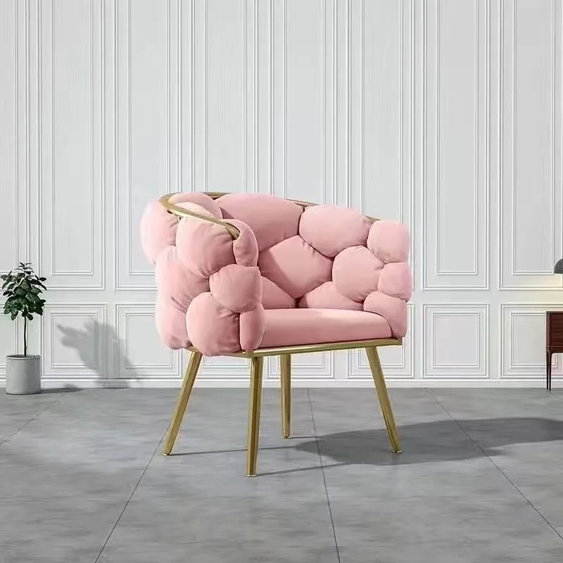 Nordic Style Premium Leisure Chair with Simple Modern Design for Home Milk Tea Shop Coffee Shop Luxury Restaurant Bar Backrest