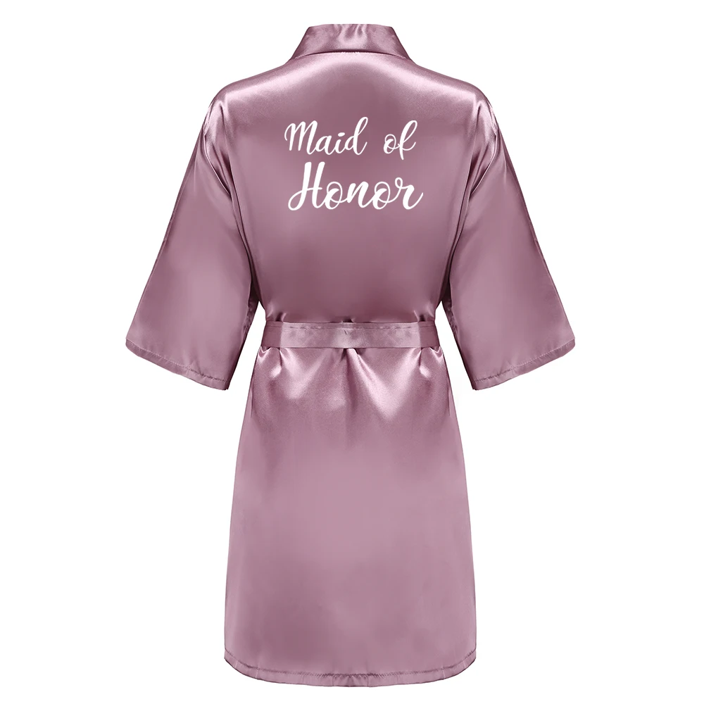 Mauve Robe Bride Bridesmaid Mother Sister of the Bride Wedding Gift Bathrobe Kimono Satin for women dress,women sleepwear,bride robes,silk robe,sleepwear pajamas,cotton bathrobe
