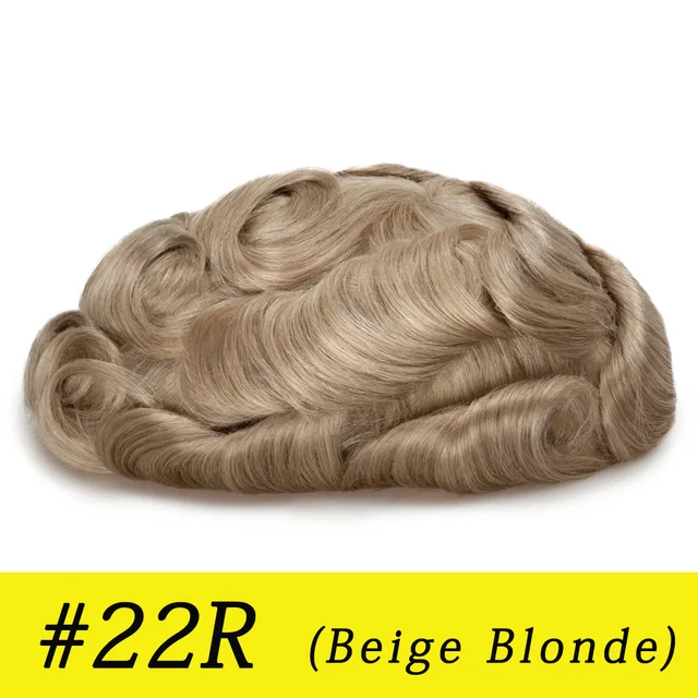 Toupet Homme Cheveux Humains – Longueur 25 Cm, Peau Fine PU – Remplacement Durable, Nombreuses Options D'attache