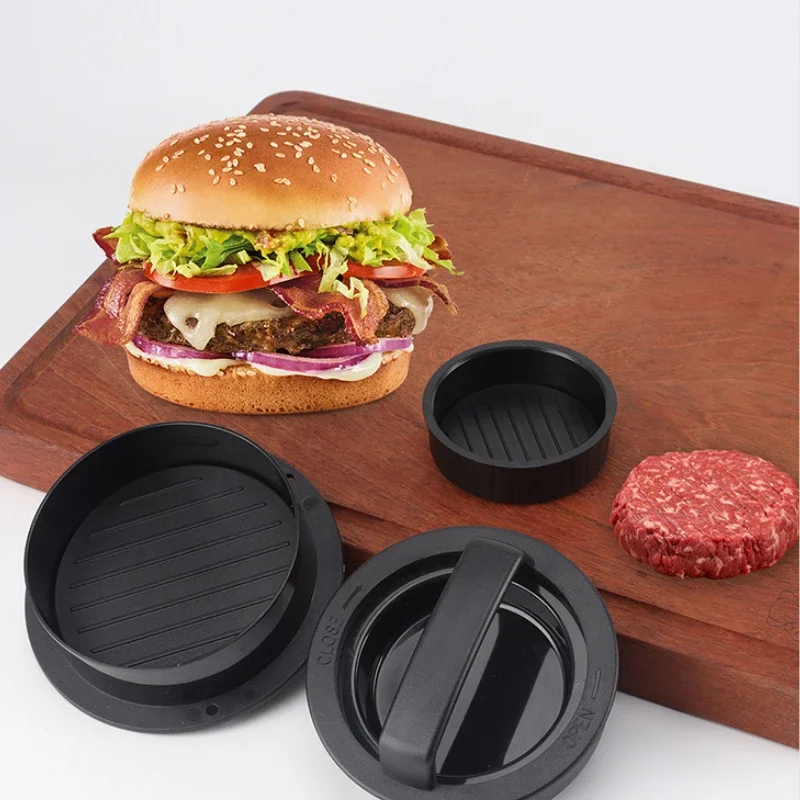 3in1 Round Hamburger Maker Non-Stick Meat Press Tool Beef Pork Grill Burger Press Pie Patty Maker Mold Barbecue Kitchen Utensils