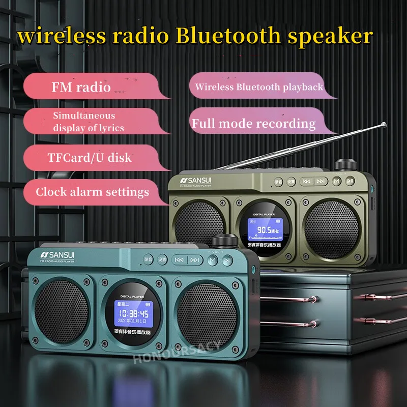 Parlante Portátil Bluetooth 4 PuLG Usb Aux Radio Fm Micro Sd