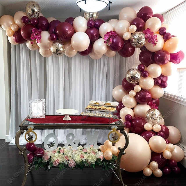 Gold Birthday Decorations for Women Men, Champagne Balloon Garland Arch Kit  for Gold Party Decorations