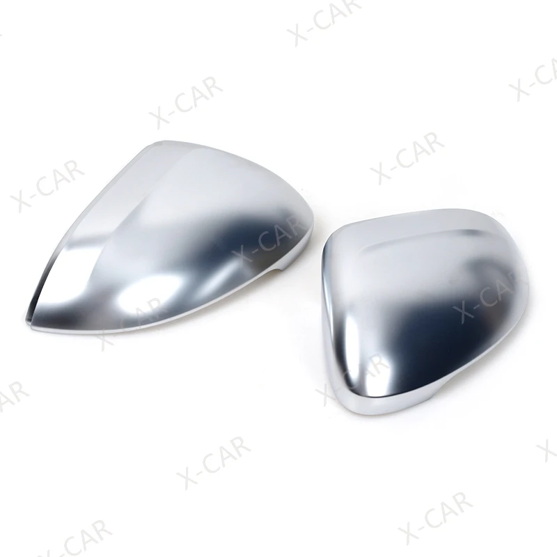 폭스 바겐 폭스 바겐 Passat B8 변형 2015-2019 용 2PCS 무광택 크롬 백미러 사이드 미러 커버 캡 쉘 뚜껑 하우스