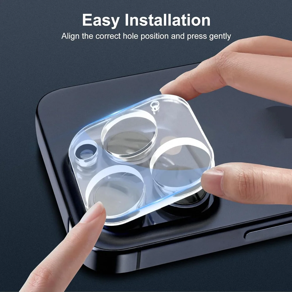 Premium 3-Pack Full Coverage Camera Lens Protector Glass