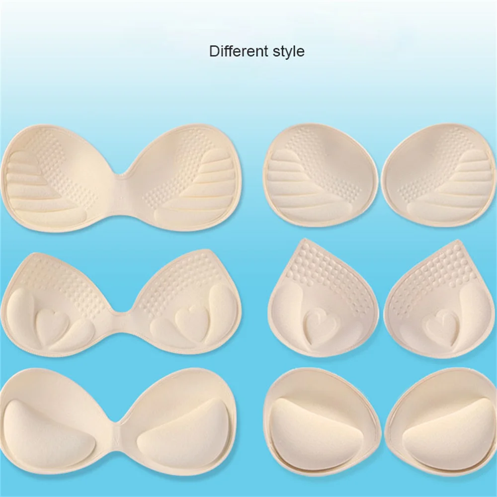 3D Thicken Push Up Bra Pads Inserts Women Underwear Small Breast Lift Breathable Sponge Padded Bra Lining Swimsuit Bra Insert