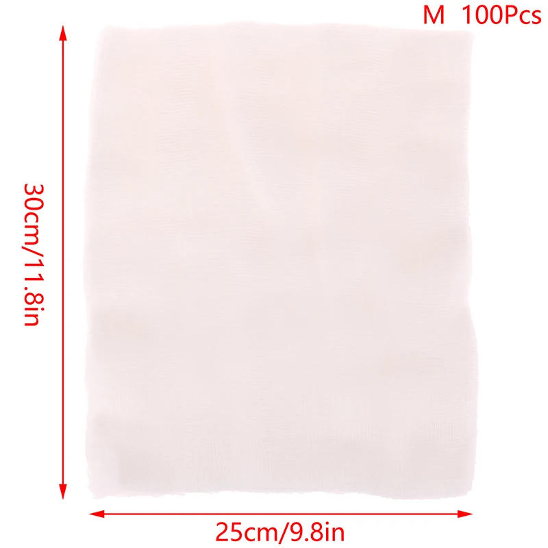 100-Pack Pre-Cut Disposable Spa Face Masks - Premium Gauze Sheets