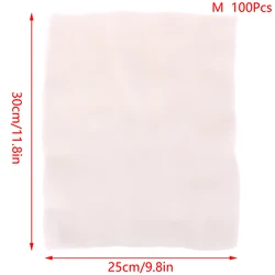 100 - Pack Pre - Cut Disposable Spa Face Masks - Premium Gauze Sheets (M)