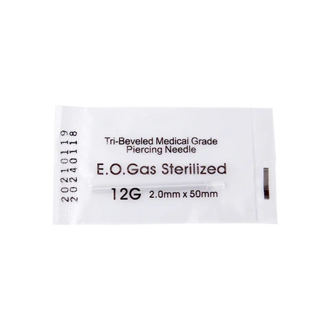 Disposable Tattoo 12g/14g/16g/18g Piercing Needles Navel Nipple Ear Nose Lip Stainless Steel Piercing Needles Kit Tool