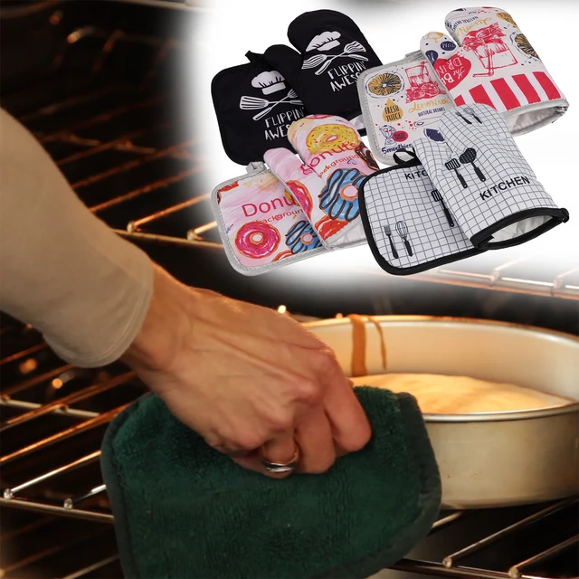 Silicone Pot Holders Oven Mitts  Oven Mitts Pot Holders Sets - 2pcs  Silicone Heat - Aliexpress