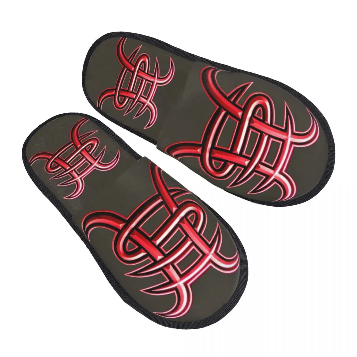 

Winter HEROES DEL SILENCIO Men and women BedroomAnti-Skid Slippers Heroes del Comfortable and warm Furry Slippers Gift