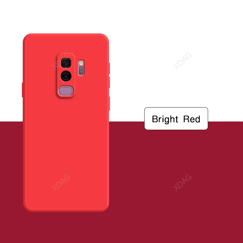Luxury Liquid Silicone Soft Candy Phone Case - Classic Square Design