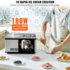 VEVOR Automatic Ice Cream Maker with Built-in Compressor 2 Quart No Pre-freezing Fruit Yogurt Machine Electric Sorbet Maker 4