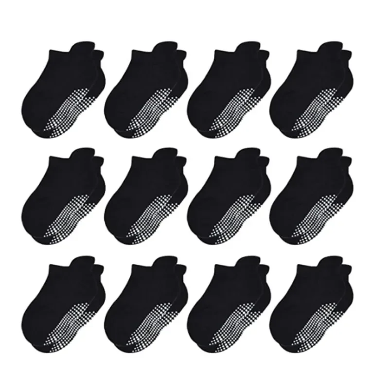 Non Slip Toddler Socks 12 Pairs Infant Baby Kids Grip Socks for Boy Girls Tphon Anti Skid Ankle for 1-5Year kids socks baby socks