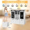 Toy Storage Organizer with Sliding Blackboard,Kids Bookshelf with3 Movable Drawers,Multifunctional Storage Cabinet Toy Chest 2