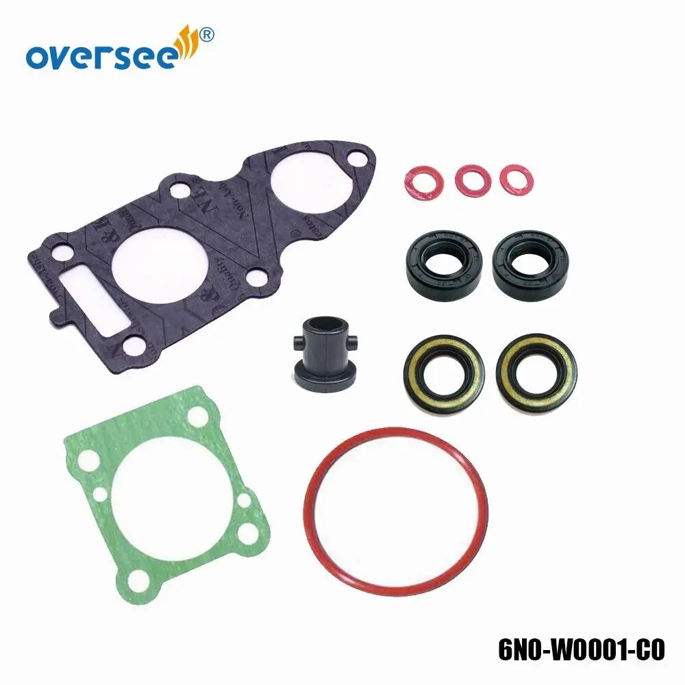 6N0-W0001-C2 LOWER UNIT SEAL KIT For YAMAHA 6HP-8HP 6G1-W0001-C1 6N0-W0001-20 power head gasket kit 6e0 w0001 for yamaha mercury mariner 4hp 6e0 4ac outboard motor 6e0 w0001 a4