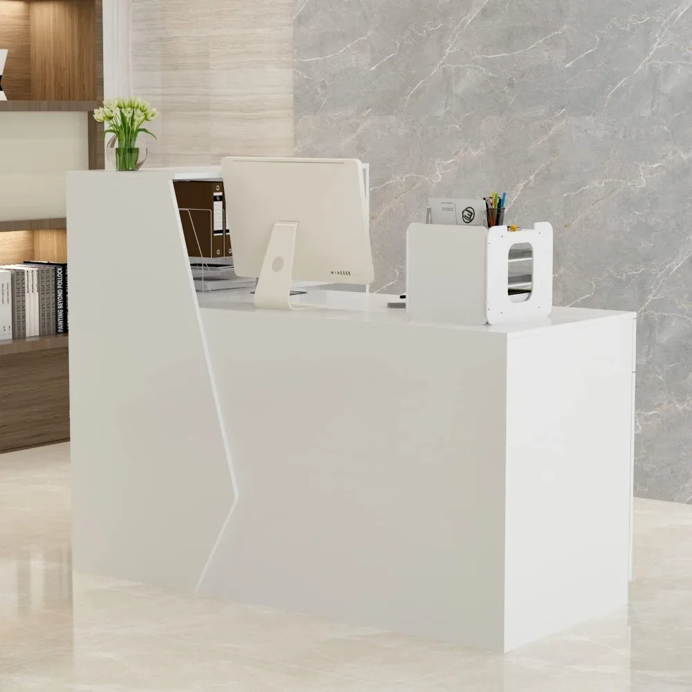 Kerrogee L-Shape Laminate Reception Desk Computer Desk 3