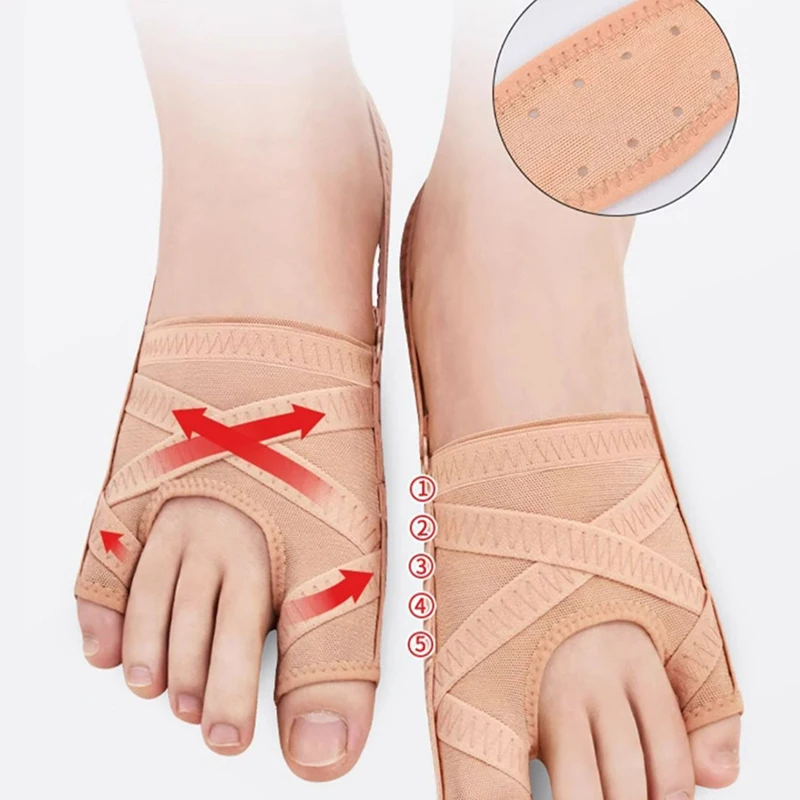 New Fabric Bunion Corrector Toe Separator Adjustable Hallux Valgus Sleeve_voghion.com