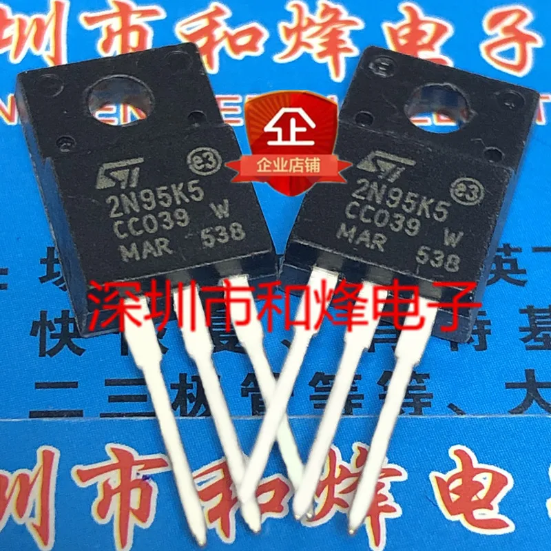 

30pcs original new 2N95K5 STF2N95K5 TO-220F 950V 2A