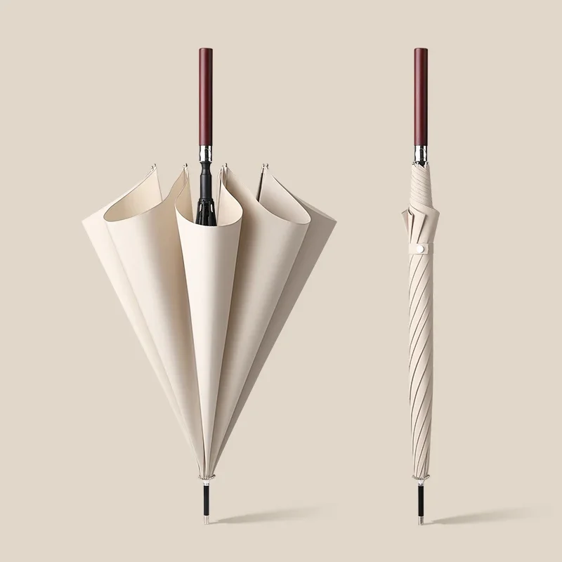 Ombrello Antivento Con Manico Lungo Automatico Forte Elegante Elegante Ombrello Da Uomo Business Academy Women Rain Gear