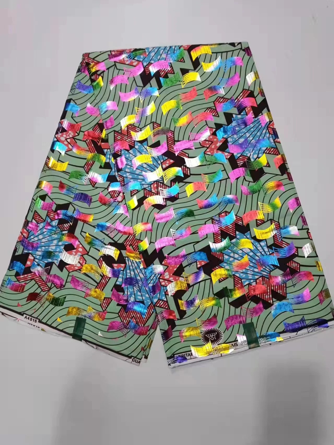 2022 New African Cotton Cerecloth African Wax Duplex Printing Imitation Wax Fabric 6 Yards