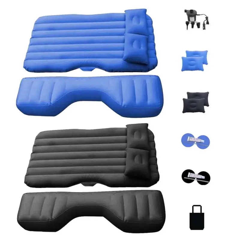 Universal Inflatable Car Mattress Back Seat Travel Bed Air Mat Rear Seat Sleeping Mat Car Sofa Pillow Instrument Camping inflatable air bed car sleeping mattress camping mattress inflatable camping mattress