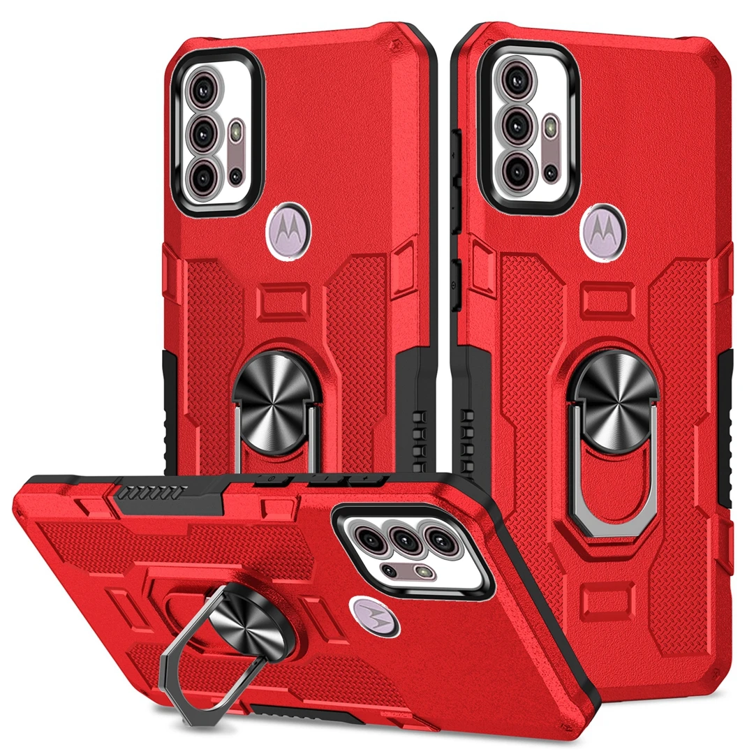 Shockproof Armor Phone Case with Camera Protection and Ring Cover