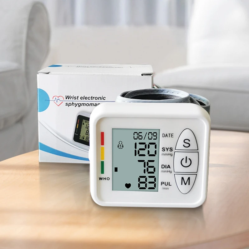 Wrist Electronic Blood Pressure Monitor, Household Fully Automatic Blood Pressure Measurement Portable Measuring Instrument