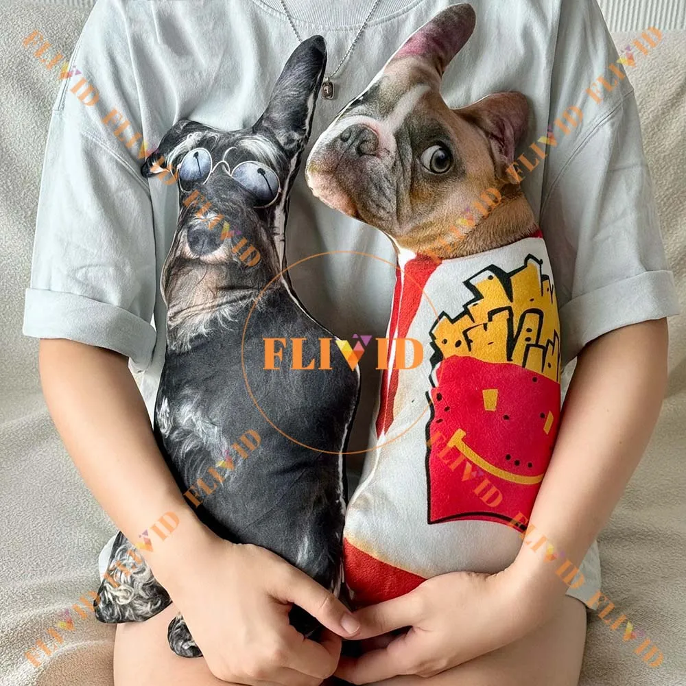 Custom Hot Dog Cat Ugly Zany Pillow, Animals Pillows,Personalized Pet Pillow from Photo,Pet Loss Memorial Gift,Pet Lover Gift 4