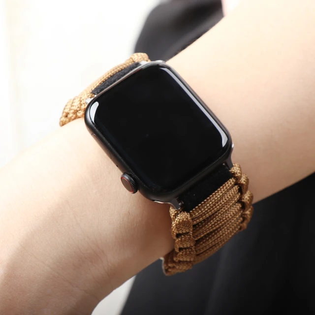 Luxury Strap for Apple watch ultra 49mm series 8 7 6 SE 5 4 3 41mm 45mm  44mm 40mm 42 45 mm nylon bracelet iwatch band for women - AliExpress