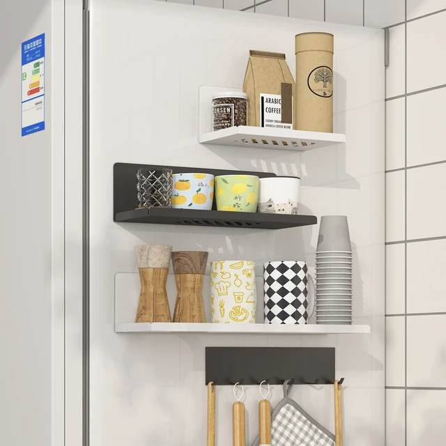 Jonsoon Mágnes Hűtőszekrény Polc Fűszer Tartó Mágneses Papírtartó Szervező Tároló Állvány Konyhai Fürdőszoba Kiegészítők - Image 3