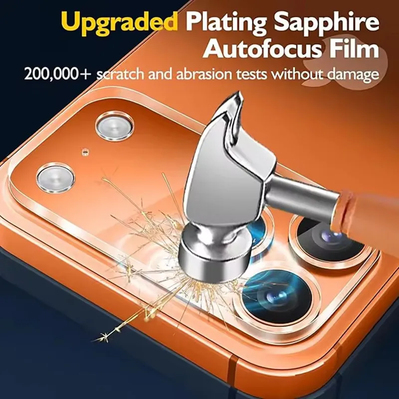 Premium Full Cover Camera Lens Protector - 5 Pack Protective Glass