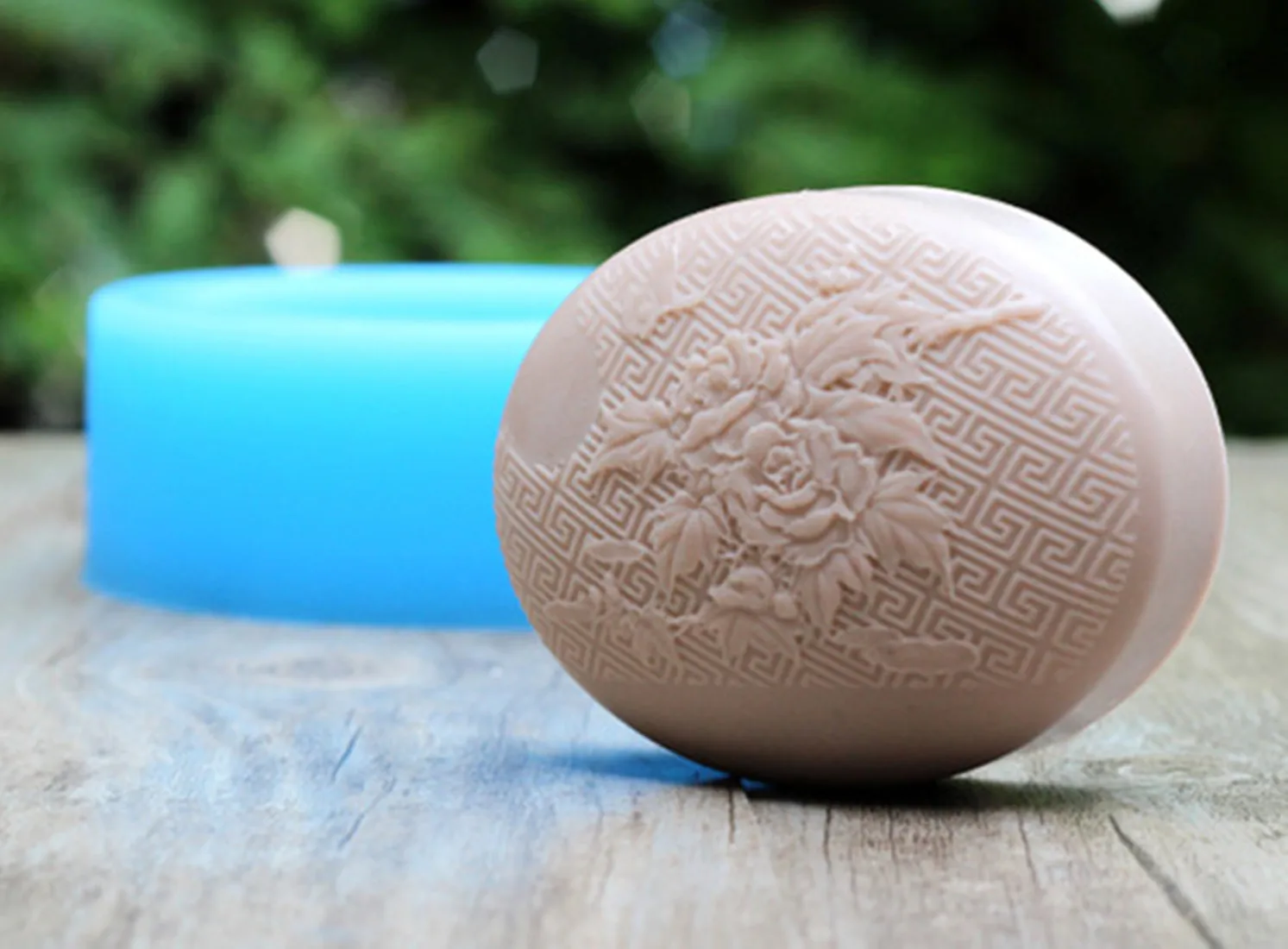 1pcs Chinese Style Flower (R1764) Silicone Handmade Soap Mold Crafts DIY Mould