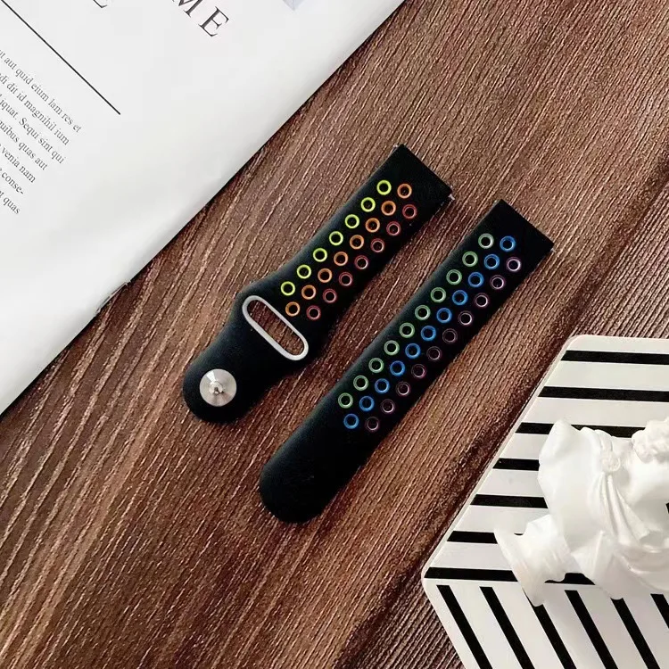 Enhanced Silicone Sport Strap - Soft, Breathable Bracelet Band