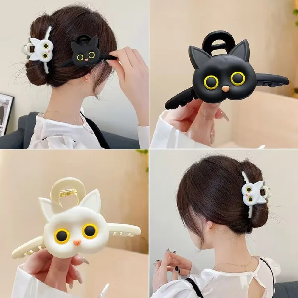 Niedliche Katzen-Krabben-Haarspange für Frauen, Monster-Haarnadel, Lustige Haaraccessoires, Design-Haifischklammern, Persönliche Haarnadel-Kopfbedeckung – Detail 3