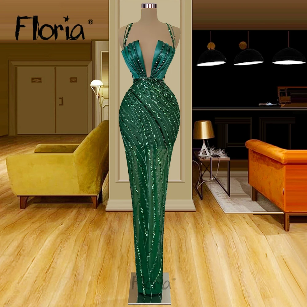 

Dubai Two Designs Emerald Green Party Dresses Simple Beautiful Long Maxi Forma Prom Gowns Special Occasion Dresses Vestidos De