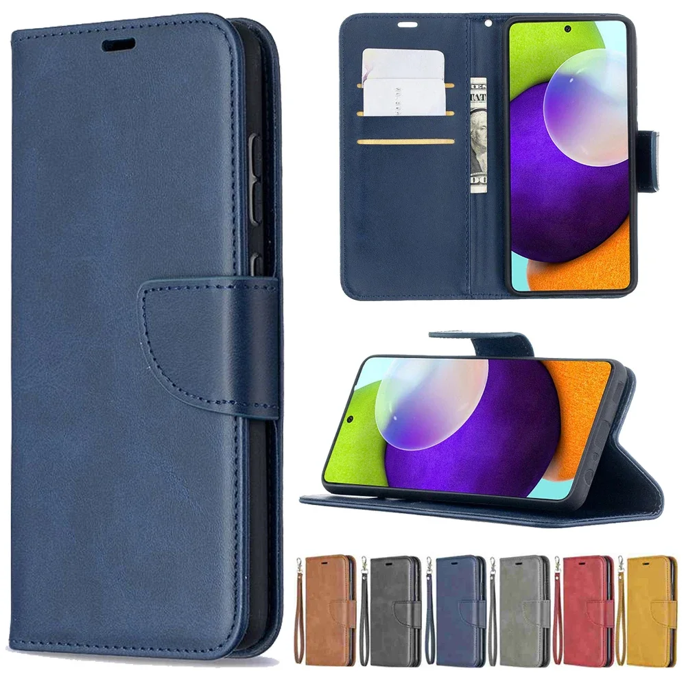 Luxurious Sheepskin Flip PU Leather Phone Case