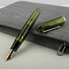 Jinhao 9019 Transparent Color Resin Heartbeat Fountain Pen 0.5mm Ink Student School Stationery Business Office Supplies Gift 1