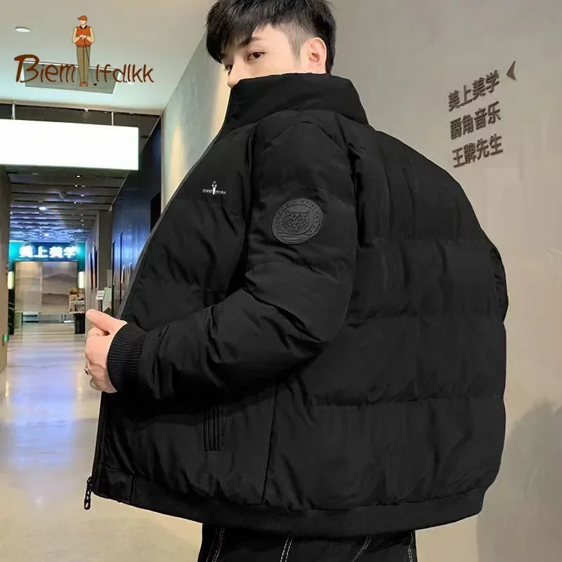 BIEMLFDLKK 남성용 스탠드 칼라 재킷, 골프 브랜드, 야구 저지, 하이 퀄리티 캐주얼 재킷