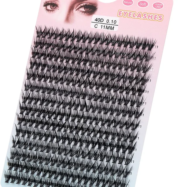 48/60/160/280Pcs Cluster Natural Eyelashes Extensions Lashes Clusters False Eyelash Clusters Extensions Individual Lashes Makeup