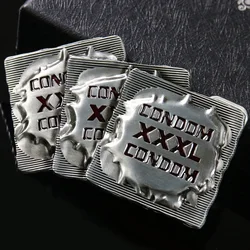 Amusing XXXL Condom Belt Buckle Pewter Finish Luxurious Cowboy Men Jeans Gift Sexy Pin Buckles Leather Craft Strap Free Shipping