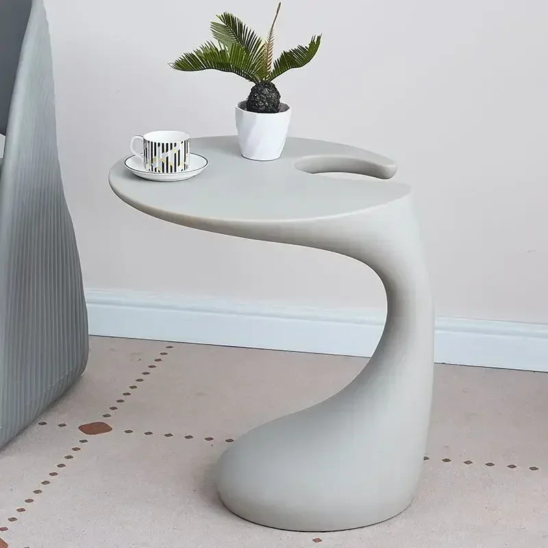 طاولة قهوة جانبية عصرية بتصميم نوردي، طاولة بلاستي...